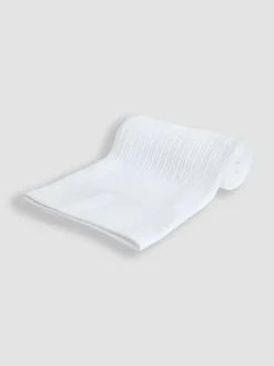 Hot Jojo Maman Bébé White Woven Cellular Blanket
