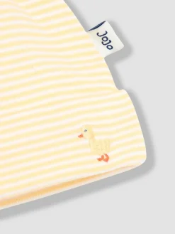 Discount Jojo Maman Bébé Cotton Embroidered Baby Hat Yellow