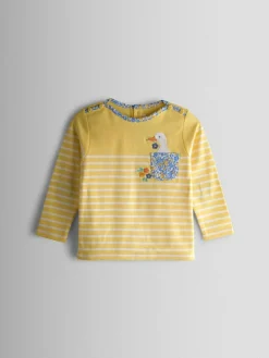 Hot Jojo Maman Bébé Breton Pocket Top Yellow Duck