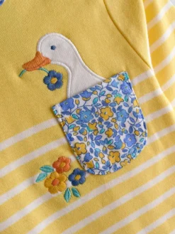 Hot Jojo Maman Bébé Breton Pocket Top Yellow Duck