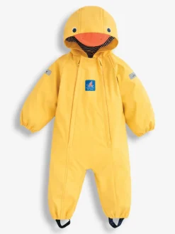 Online Jojo Maman Bébé Yellow Duck Jersey-lined Waterproof Puddle Suit