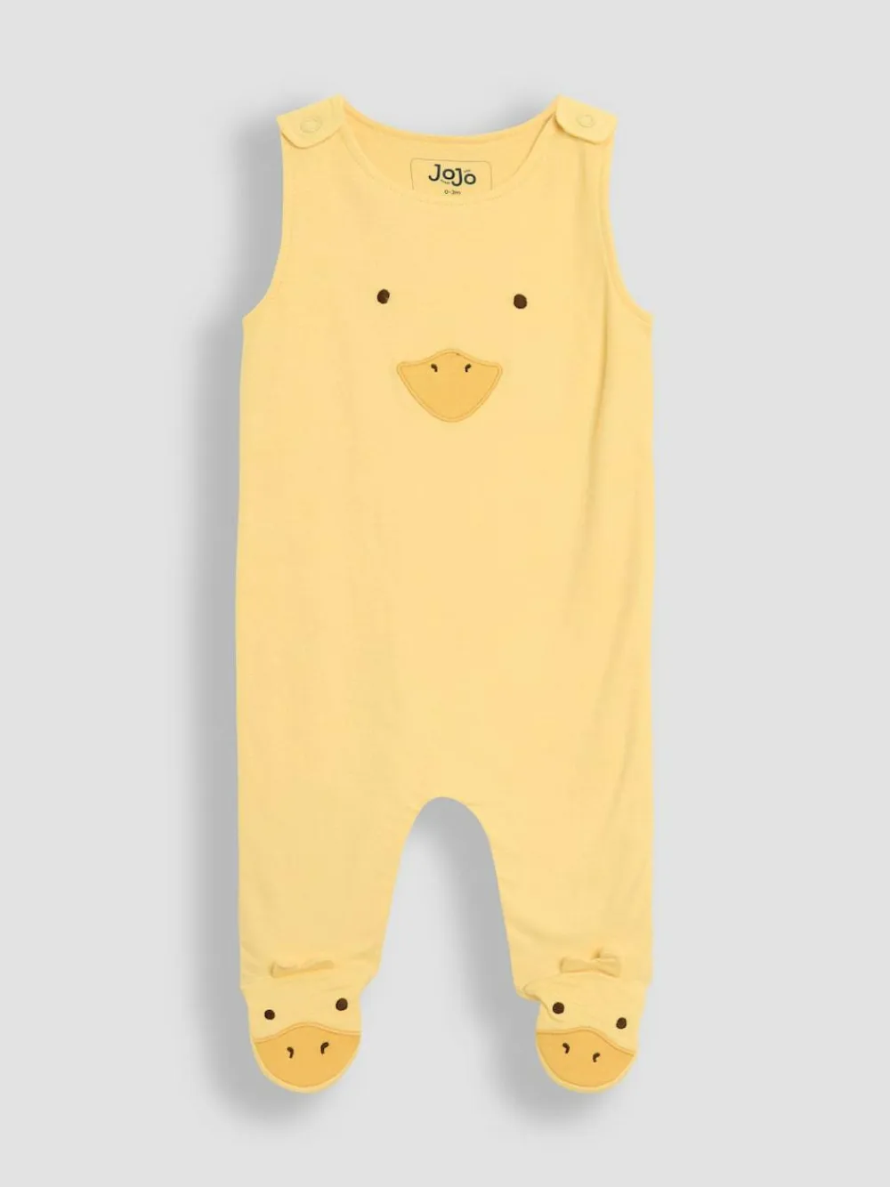 Sale Jojo Maman Bébé Yellow Footed Dungarees Set 3 Piece