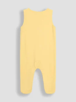 Sale Jojo Maman Bébé Yellow Footed Dungarees Set 3 Piece