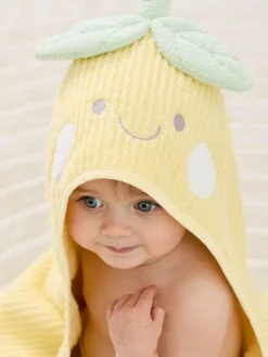 Jojo Maman Bébé Yellow Lemon Character Hooded Towel