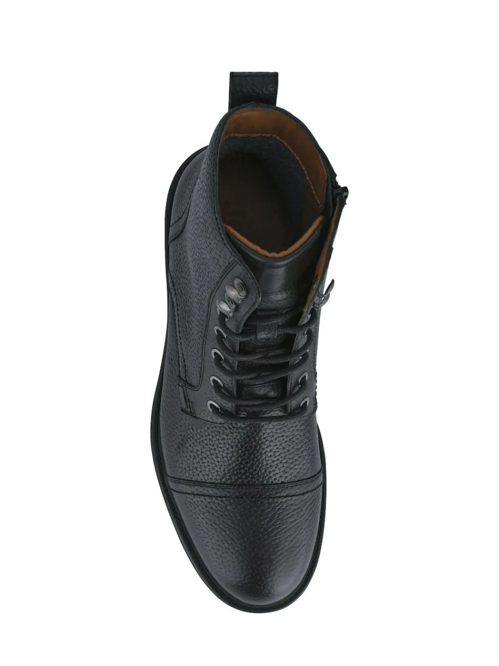 Online Jones Bootmaker Davide Leather Wide Fit Military Boots Black