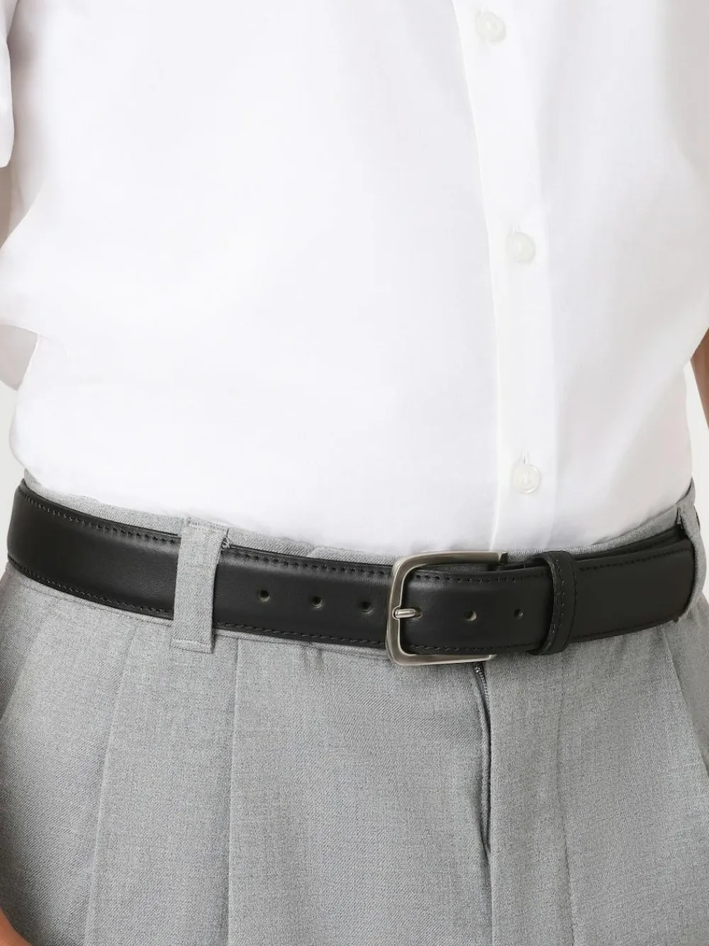 New Jones Bootmaker Black Urban Leather Belt