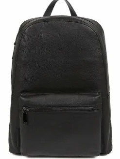 Hot Jones Bootmaker Vally Leather Backpack Black