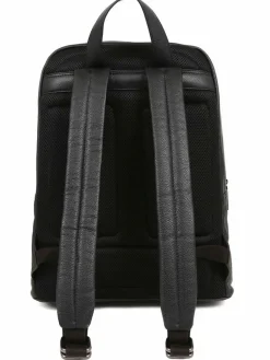 Hot Jones Bootmaker Vally Leather Backpack Black