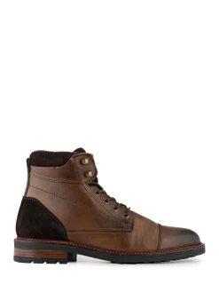 Discount Jones Bootmaker Dusseldorf Leather Lace-Up Boots Brown