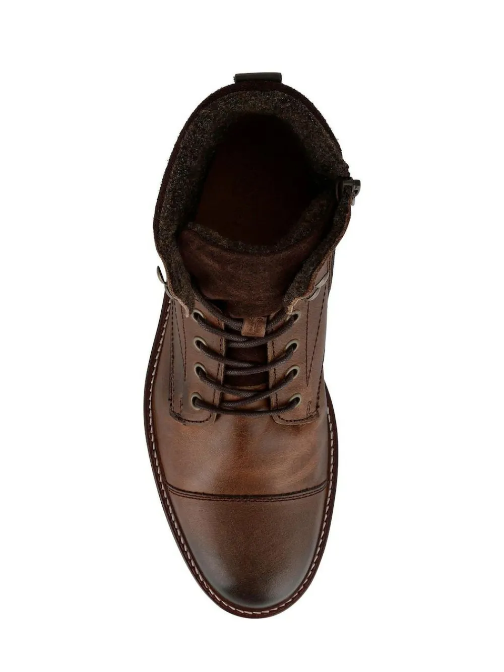 Discount Jones Bootmaker Dusseldorf Leather Lace-Up Boots Brown