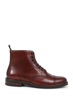 Online Jones Bootmaker Finch Leather Lace-Up Boots Brown