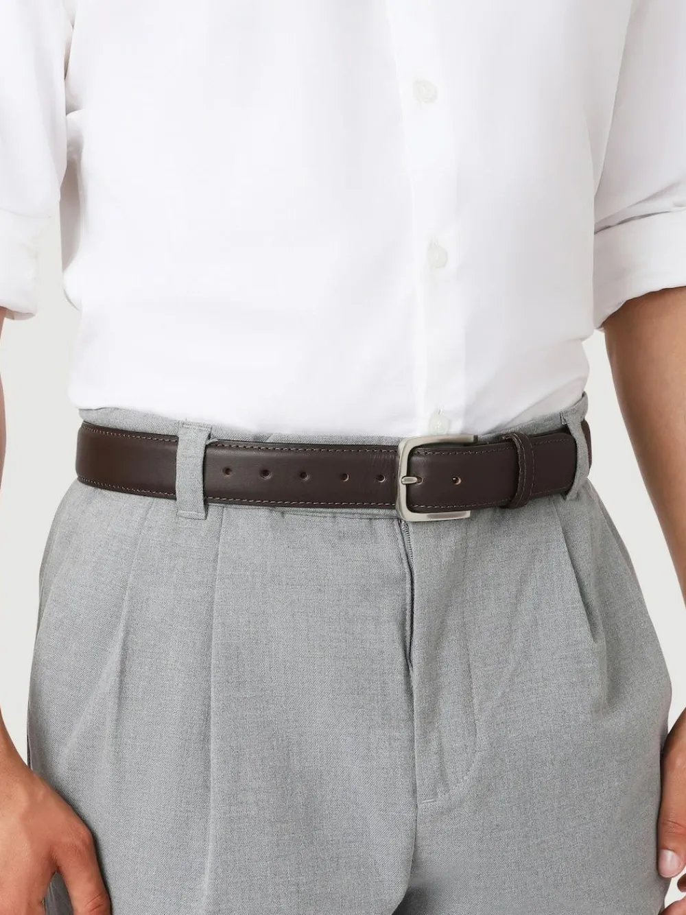 Jones Bootmaker Brown Urban Leather Belt^ Belts & Braces