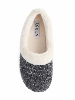 Clearance Jones Bootmaker Faux-Fur-Lined Slippers Grey