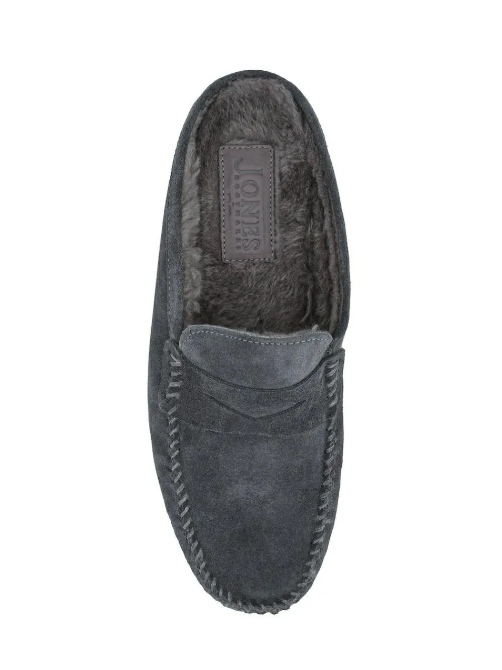 Hot Jones Bootmaker Zap Leather Mule Slippers Grey