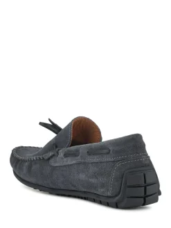 Best Jones Bootmaker Zeke Leather Full Slippers Grey