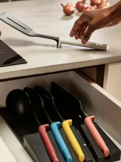 Joseph Joseph 5 Piece Black Elevate Utensil Set With In-Drawer Tray^ Branded Kitchenware