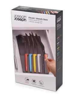 Joseph Joseph 5 Piece Black Elevate Utensil Set With In-Drawer Tray^ Branded Kitchenware