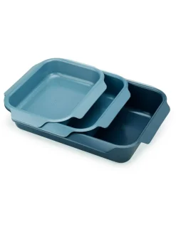 Joseph Joseph Blue Nest™ Oven Non Stick 3 Piece Roasting Tray Set^ Branded Kitchenware