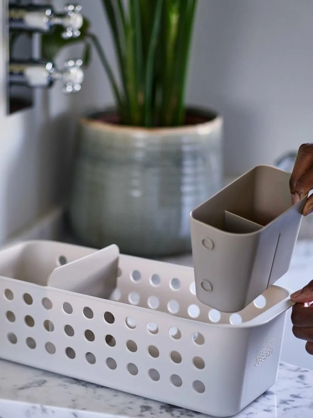 Best Joseph Joseph Ecru EasyStore Slimline Storage Basket