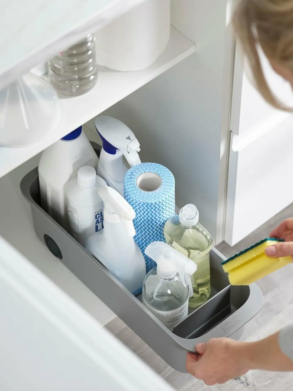 Clearance Joseph Joseph Grey CupboardStore Easy Access Storage Caddy