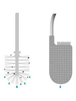 Joseph Joseph Grey Flex Lite Toilet Brush^ Bathroom Accessories