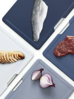 Joseph Joseph Grey Folio 4 Piece Graphite Large Chopping Board Set