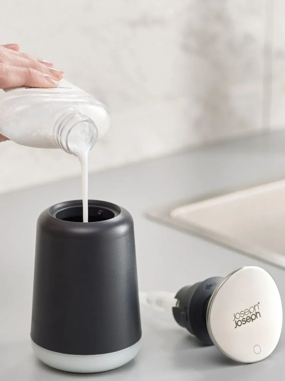 Discount Joseph Joseph Grey Sky Edition Presto Soap Pump