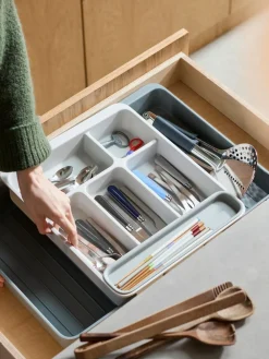 Joseph Joseph Light Stone DrawerStore™ Expanding Cutlery Organiser^ Storage & Organisation|Branded Kitchenware