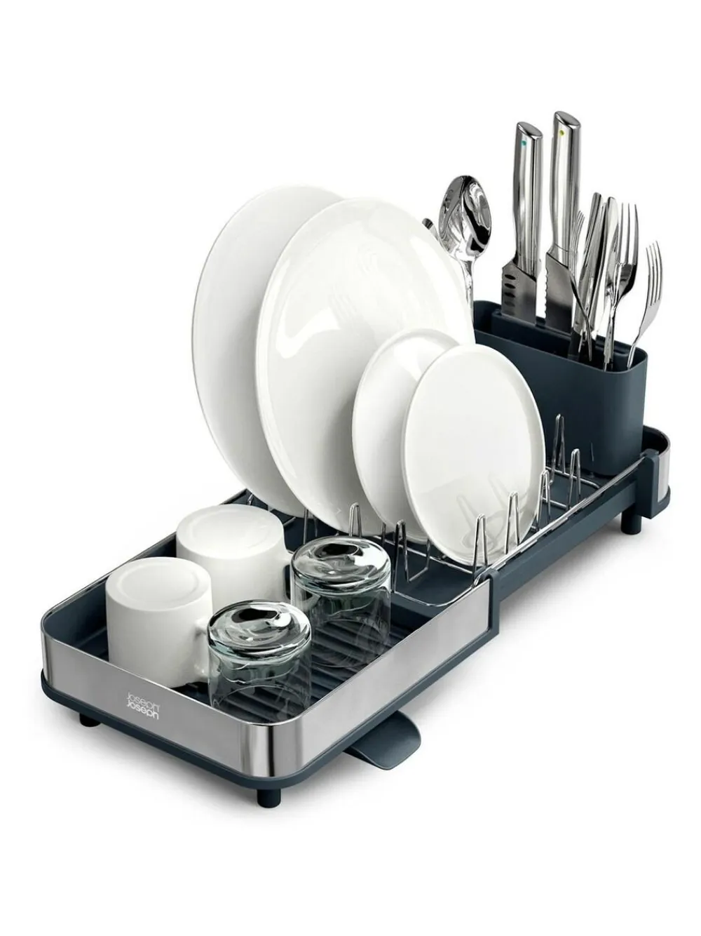 Outlet Joseph Joseph Light Stone Extend™ Slim Steel Compact Expandable Dish Rack