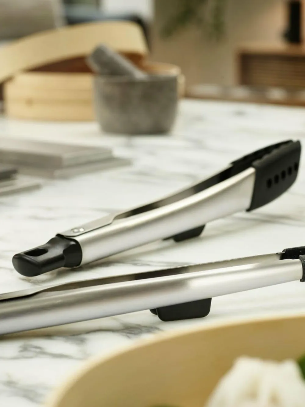 Sale Joseph Joseph Silver Elevate Fusion 2pc Silicone Tong Set