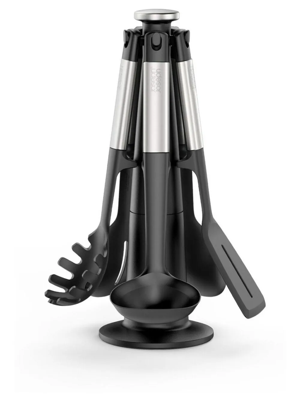 Joseph Joseph Silver Elevate Silicone & Steel Carousel 5pc Set^ Branded Kitchenware