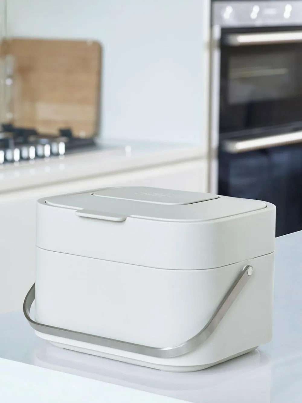 Joseph Joseph Stone Grey Stone Stack 4 Food Waste Caddy^ Branded Kitchenware