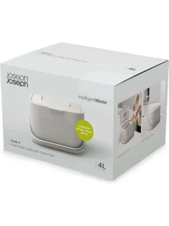 Joseph Joseph Stone Grey Stone Stack 4 Food Waste Caddy^ Branded Kitchenware