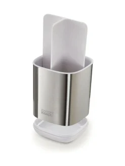 Joseph Joseph White EasyStore Steel Toothbrush Caddy
