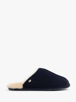Online Just Sheepskin Blue Mens Jude Sheepskin Slipper