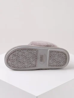 Just Sheepskin Ladies Duchess Sheepskin Slipper Light Grey