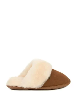 Hot Just Sheepskin Ladies Duchess Sheepskin Slipper Brown
