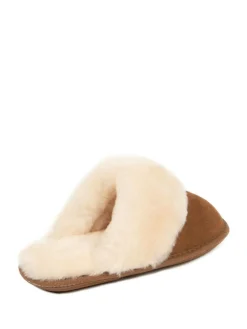 Hot Just Sheepskin Ladies Duchess Sheepskin Slipper Brown