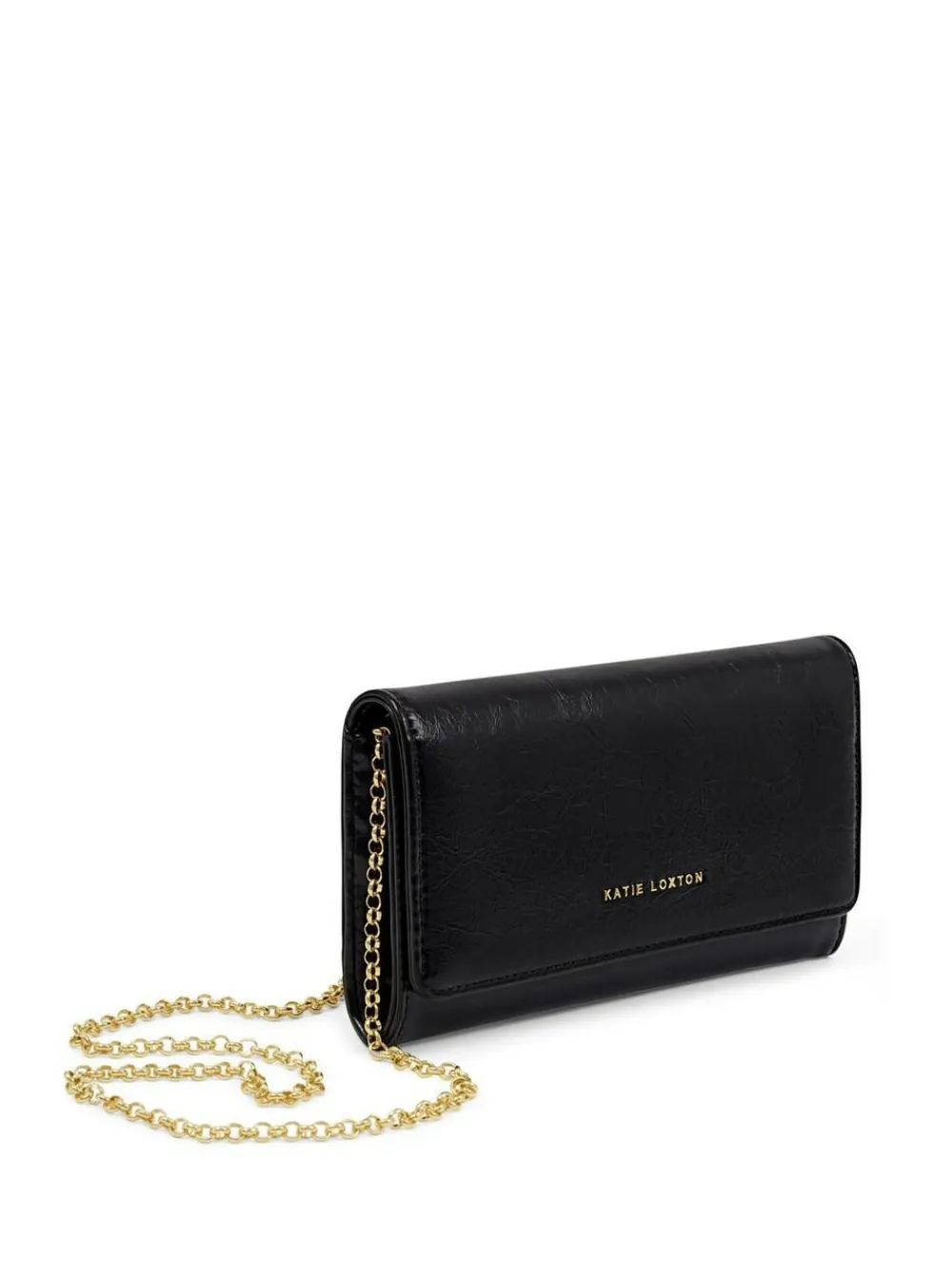 Hot Katie Loxton Black Zea Patent Crackle Cross-Body Purse