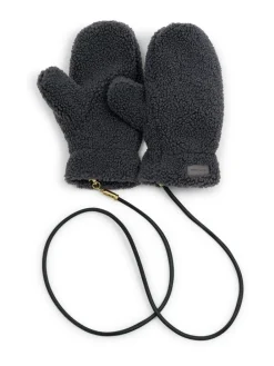 Hot Katie Loxton Teddy Mittens With Cord Grey