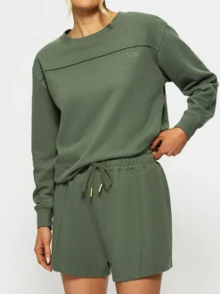 New KBX White Jessica Shorts Green