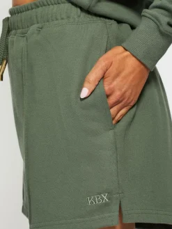 New KBX White Jessica Shorts Green