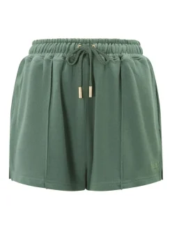 New KBX White Jessica Shorts Green