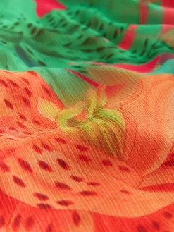 Next Kew Collection Bright Floral Occasion Long Sleeve Wrap Midi Dress^Women Occasion Dresses|Maxi Dresses