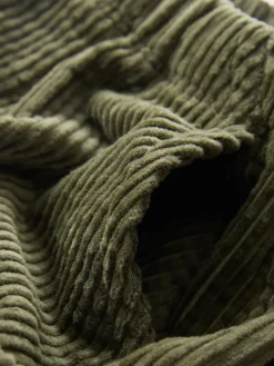 New Next Corduroy Cargo Trousers (3mths-7yrs) Khaki Green