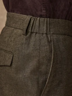 Next Regular Fit Smart Brushed Cotton Trousers^ Pants & Chinos