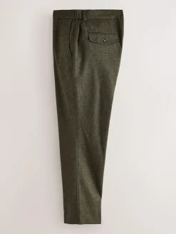 Next Regular Fit Smart Brushed Cotton Trousers^ Pants & Chinos