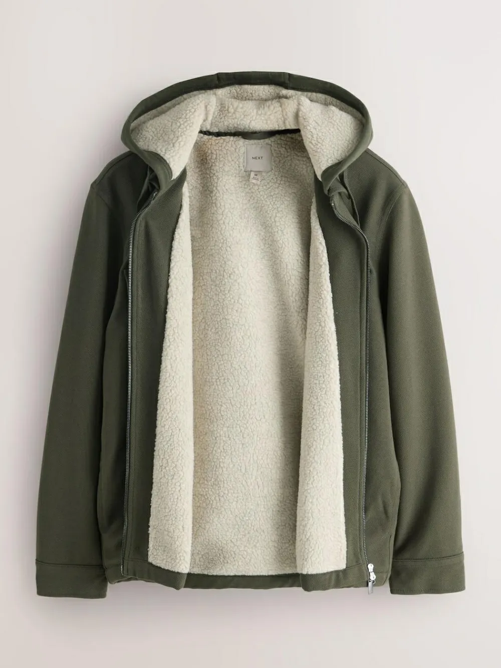 Next Hooded Borg Fleece Lined Shacket^ Sweatshirts & Hoodies|Sweatshirts & Hoodies