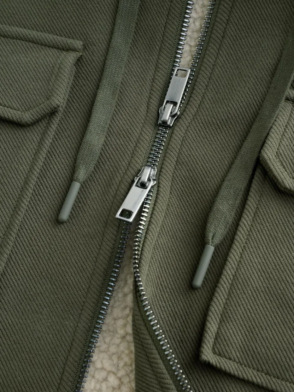 Next Hooded Borg Fleece Lined Shacket^ Sweatshirts & Hoodies|Sweatshirts & Hoodies