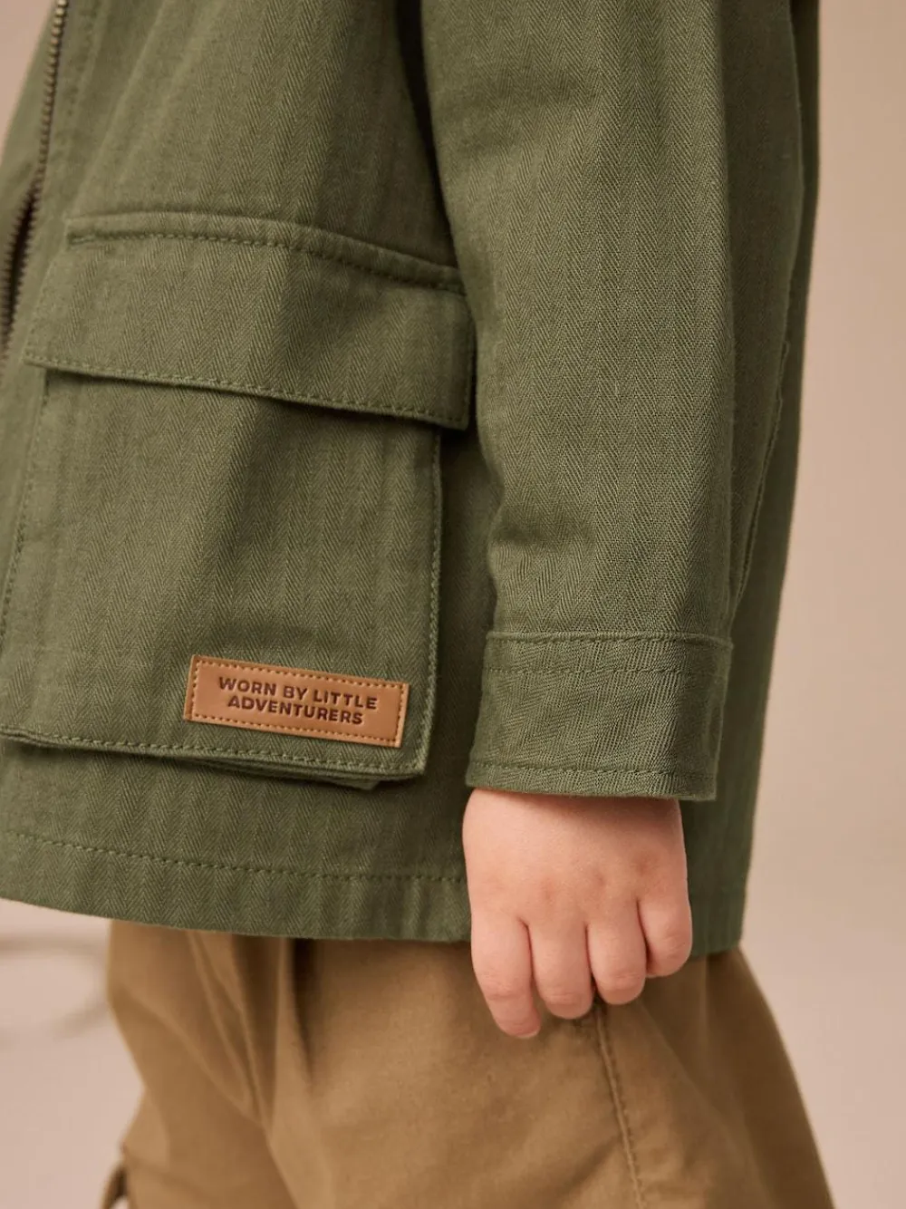 Next Khaki Green Hooded Overshirt and T-Shirt Set 2 Piece (3mths-7yrs)^BOY Coats, Jackets & Pramsuits|Coats, Jackets & Pramsuits